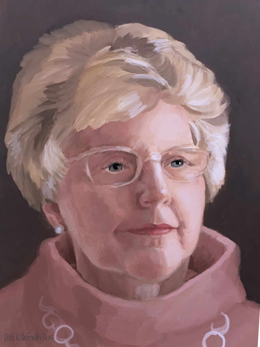 painterly style portrait "Grammy"